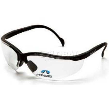 PYRAMEX V2 Readers® Safety Glasses Clear +3.0 Lens , Black Frame SB1810R30